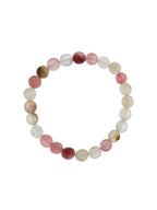 Cherry Quartz Matte Stone Stretch Bracelet B1872-12MM