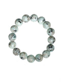 Kiwi Stone Stretch Bracelet B1873-12MM