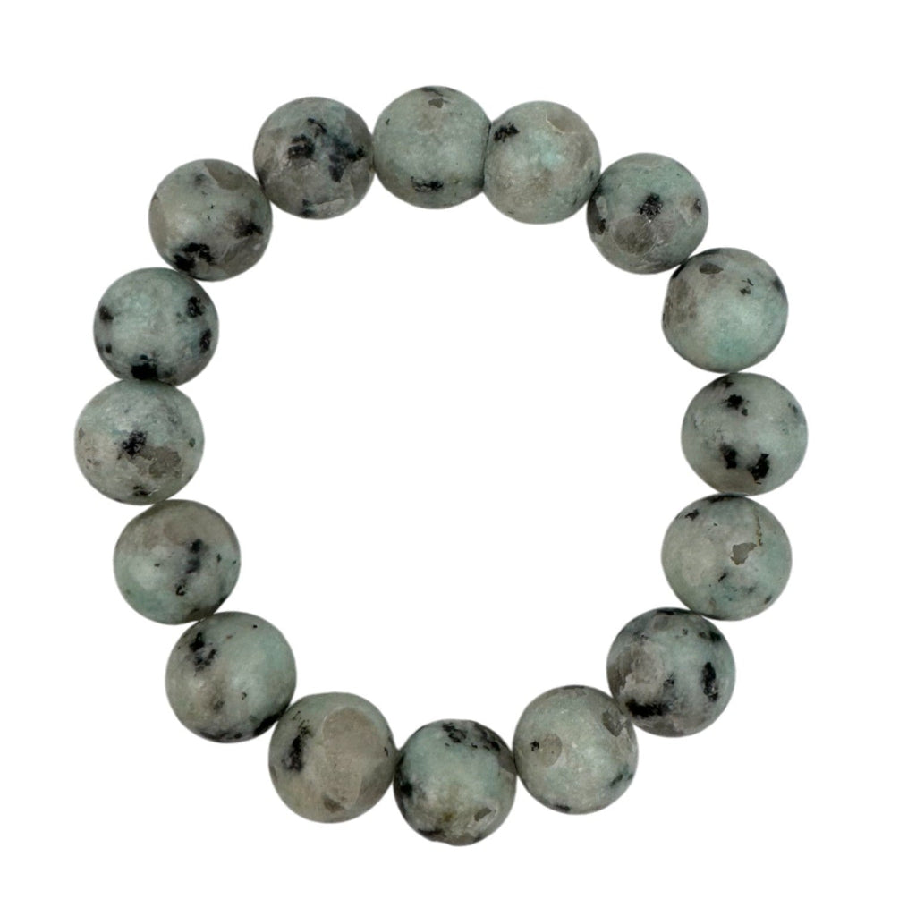 Kiwi Stone Stretch Bracelet B1873-12MM