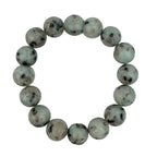 Kiwi Stone Stretch Bracelet B1873-12MM