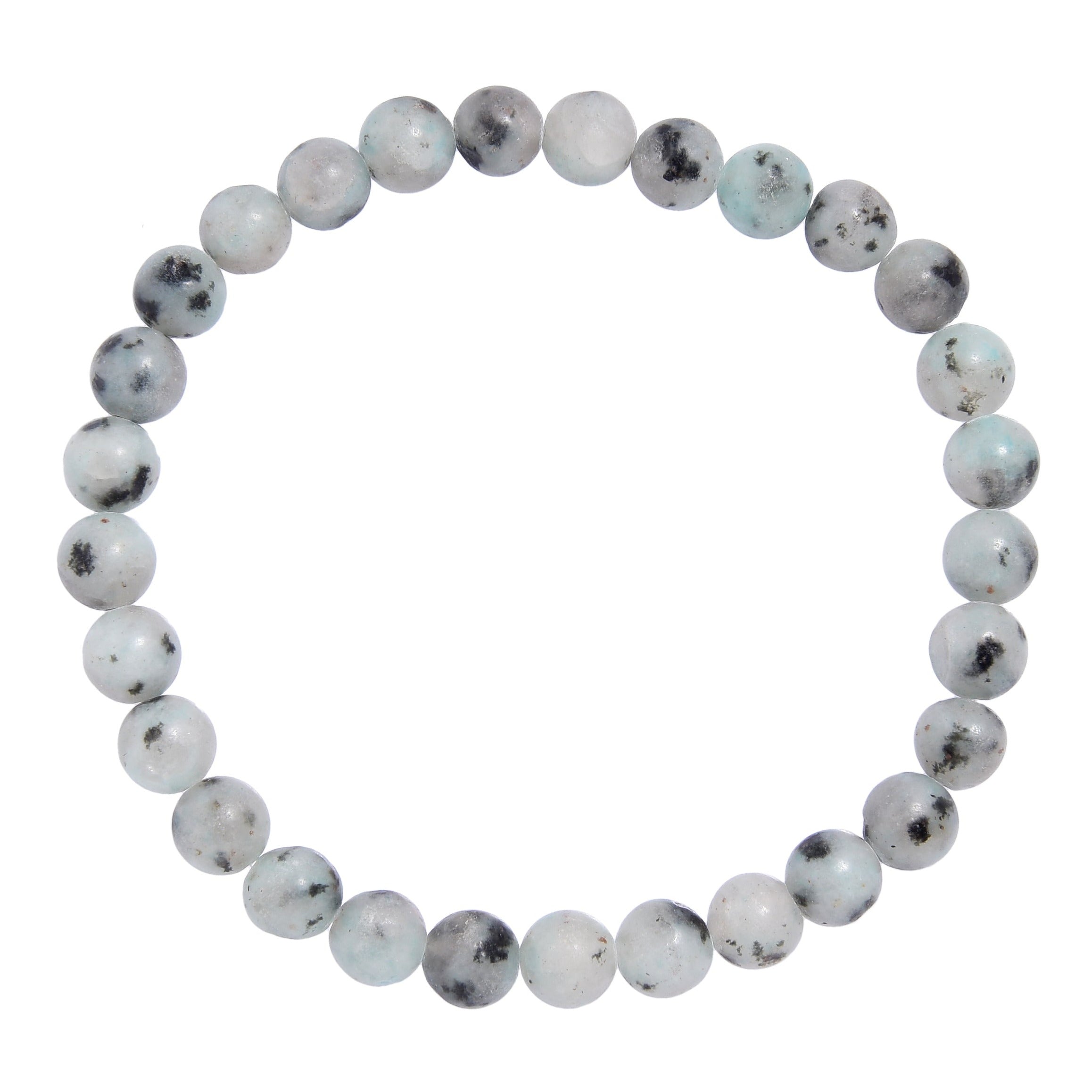 Kiwi Stone Stretch Bracelet B1873-6MM