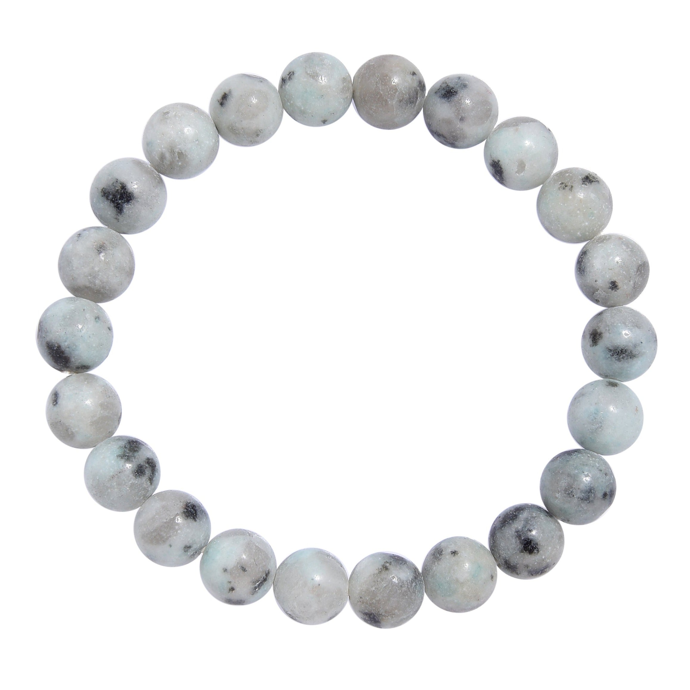 Kiwi Stone Stretch Bracelet B1873-8MM