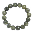 Olive Jade Stone Stretch Bracelet B1874-12MM