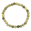 Olive Jade Stone Stretch Bracelet B1874-6MM