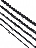 Black Onyx Stone Stretch Bracelet B1875-12MM