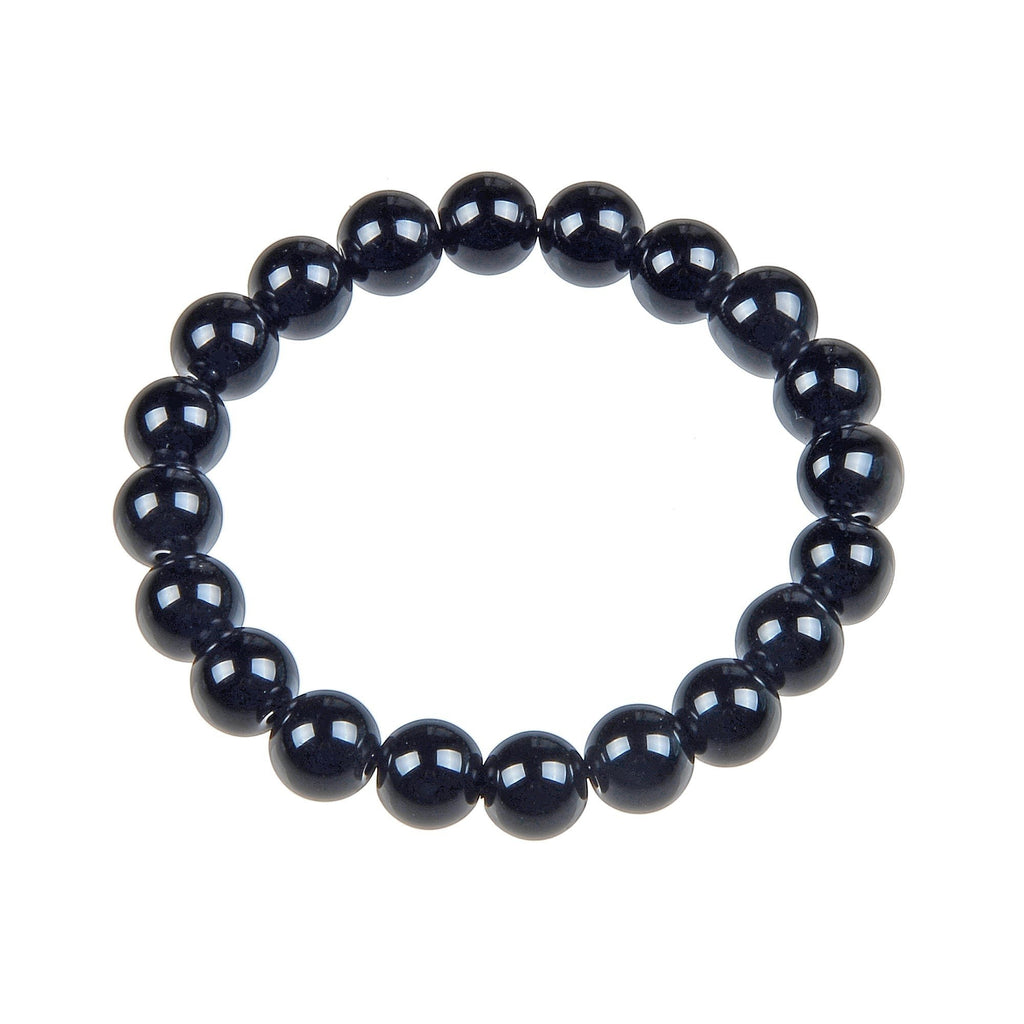 Black Onyx Stone Stretch Bracelet B1875-4MM