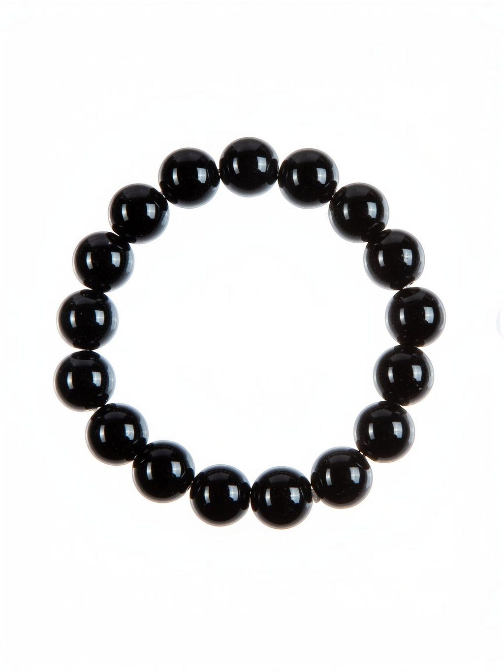 Black Onyx Stone Stretch Bracelet B1875-4MM