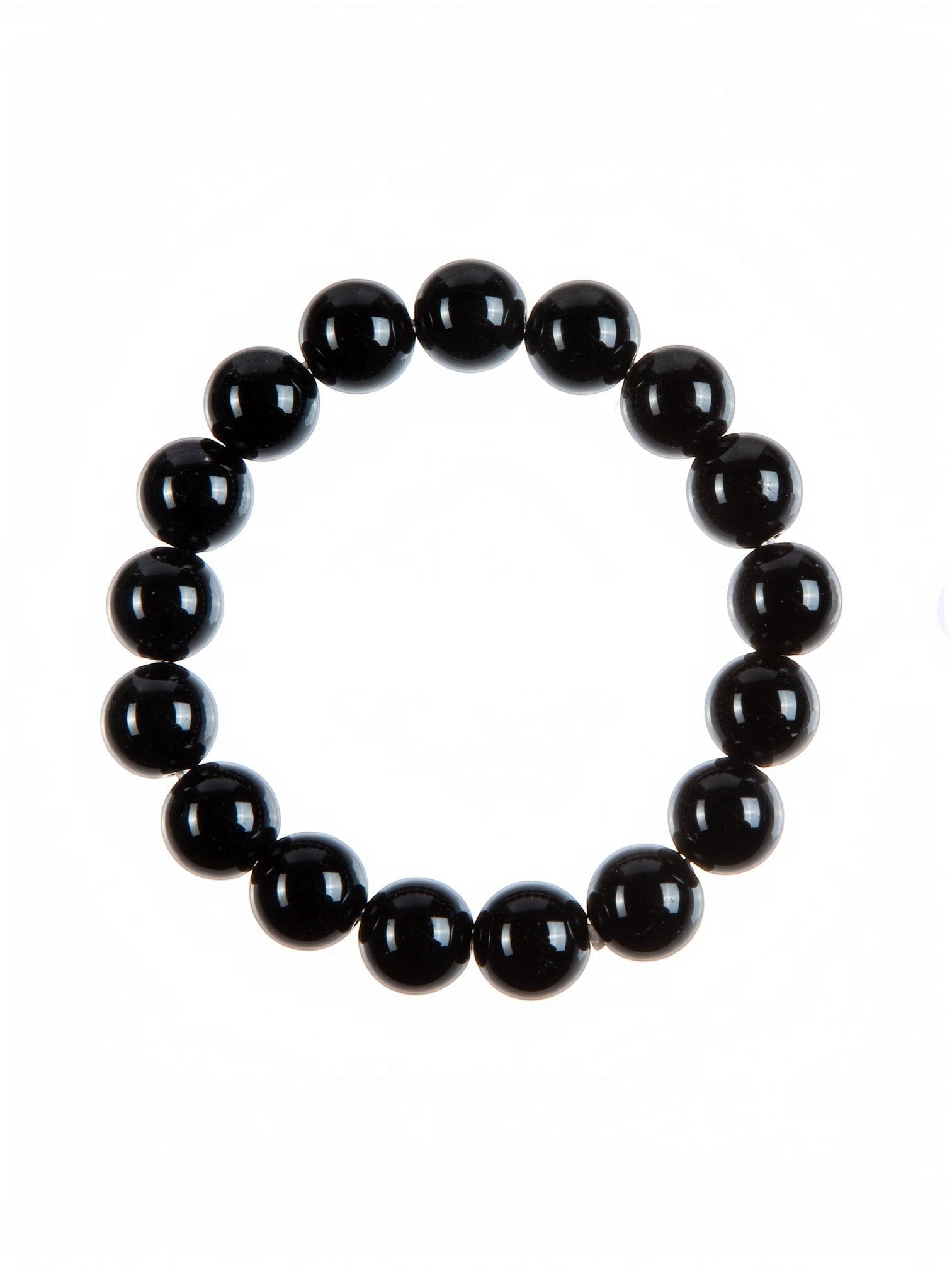 Black Onyx Stone Stretch Bracelet B1875-4MM