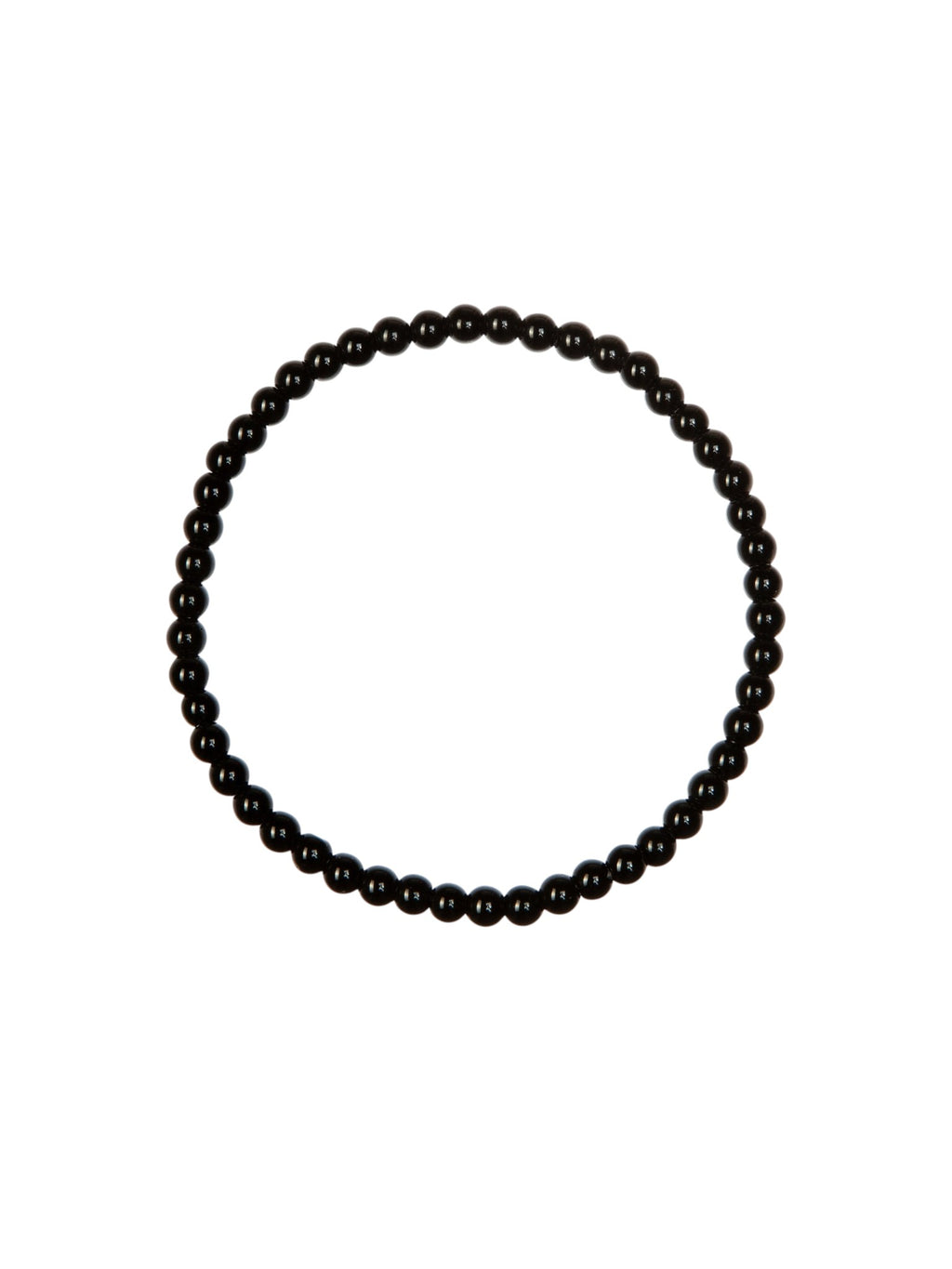 Black Onyx Stone Stretch Bracelet B1875-12MM
