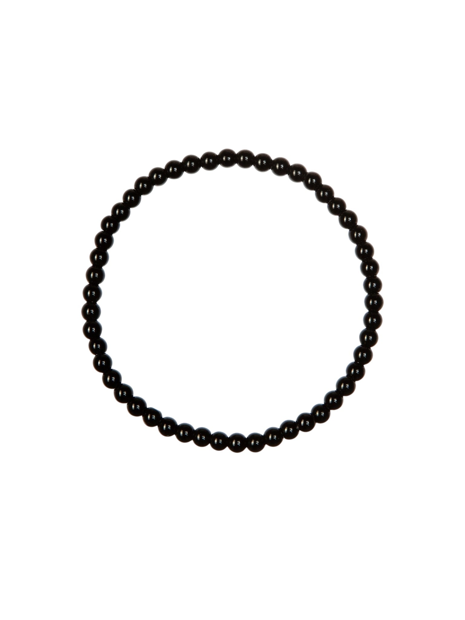 Black Onyx Stone Stretch Bracelet B1875-12MM