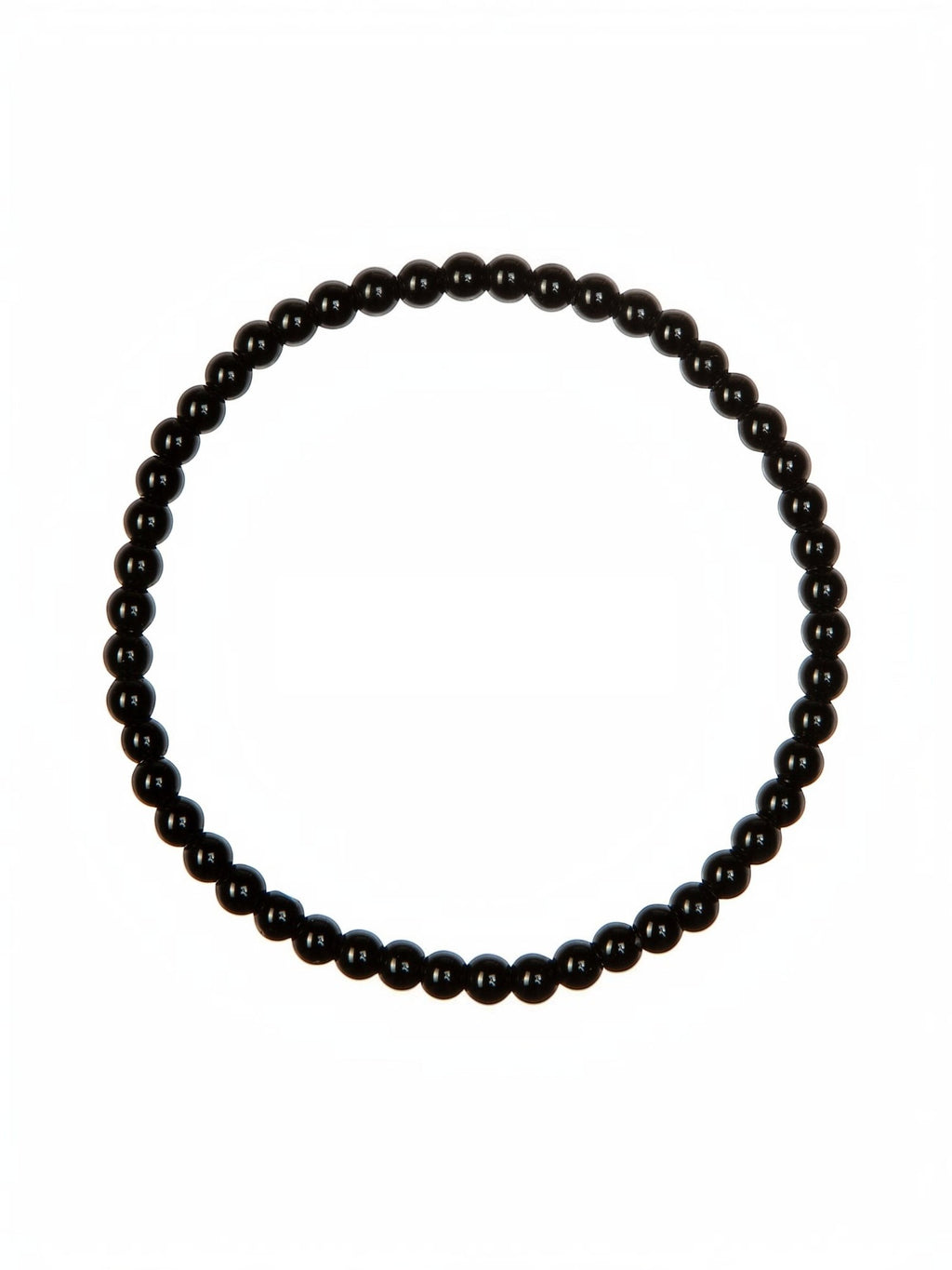 Black Onyx Stone Stretch Bracelet B1875-4MM