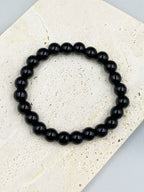 Black Onyx Stone Stretch Bracelet B1875-12MM