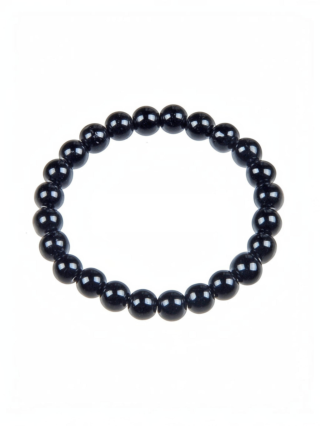 Black Onyx Stone Stretch Bracelet B1875-4MM