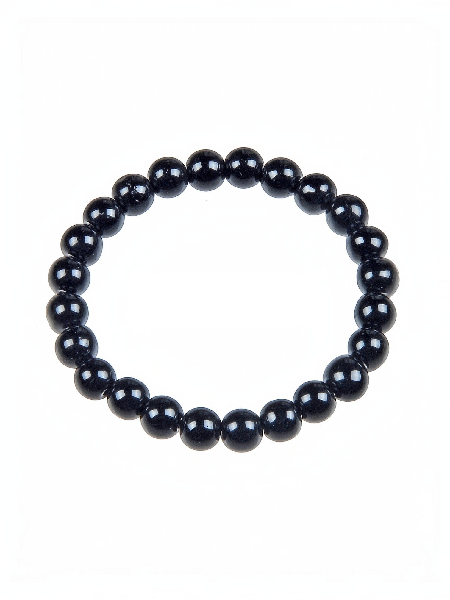 Black Onyx Stone Stretch Bracelet B1875-4MM