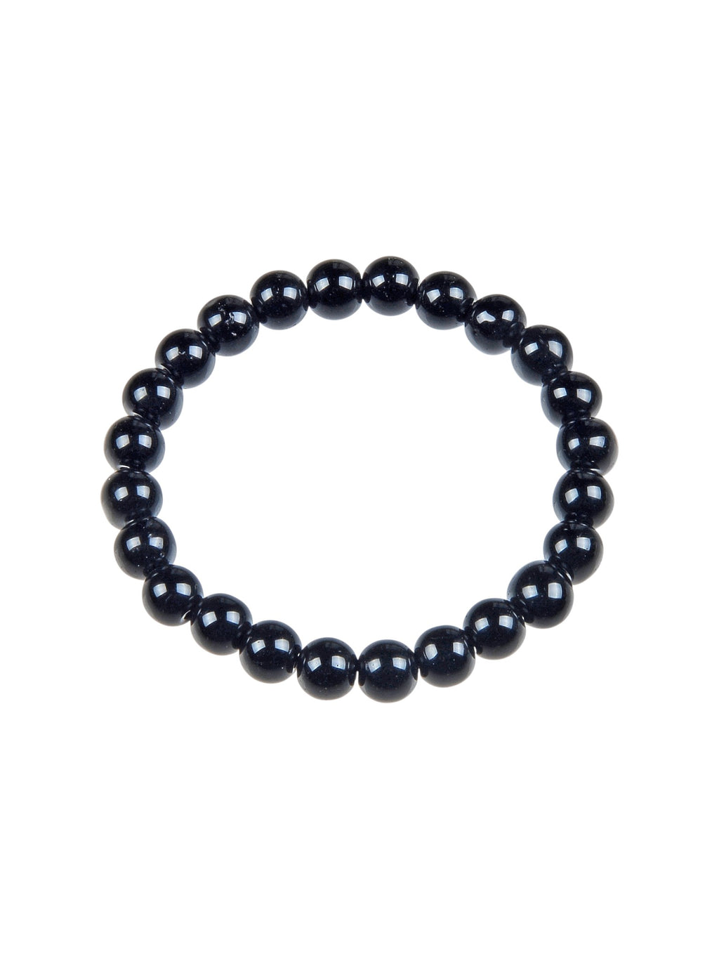 Black Onyx Stone Stretch Bracelet B1875-12MM