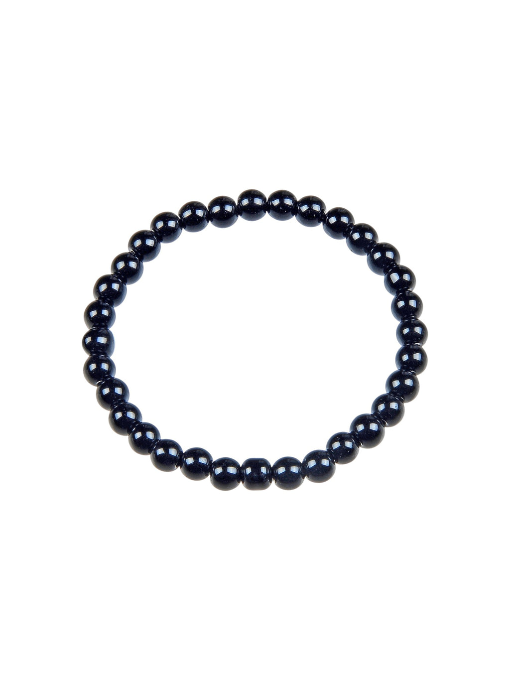 Black Onyx Stone Stretch Bracelet B1875-12MM