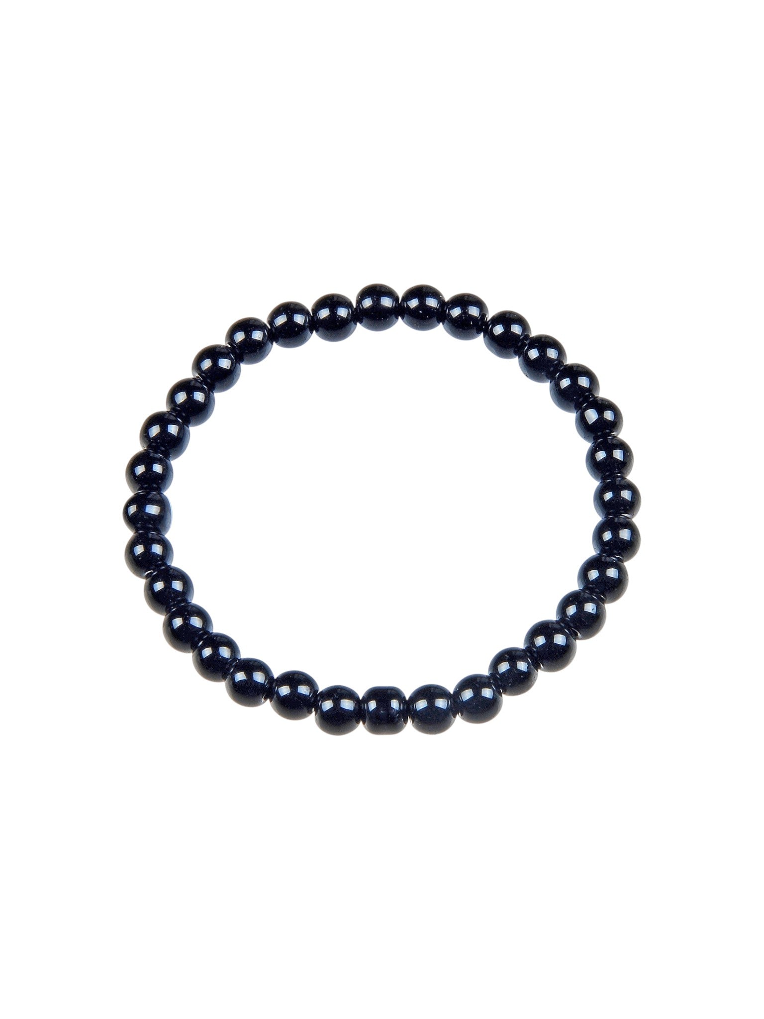 Black Onyx Stone Stretch Bracelet B1875-12MM