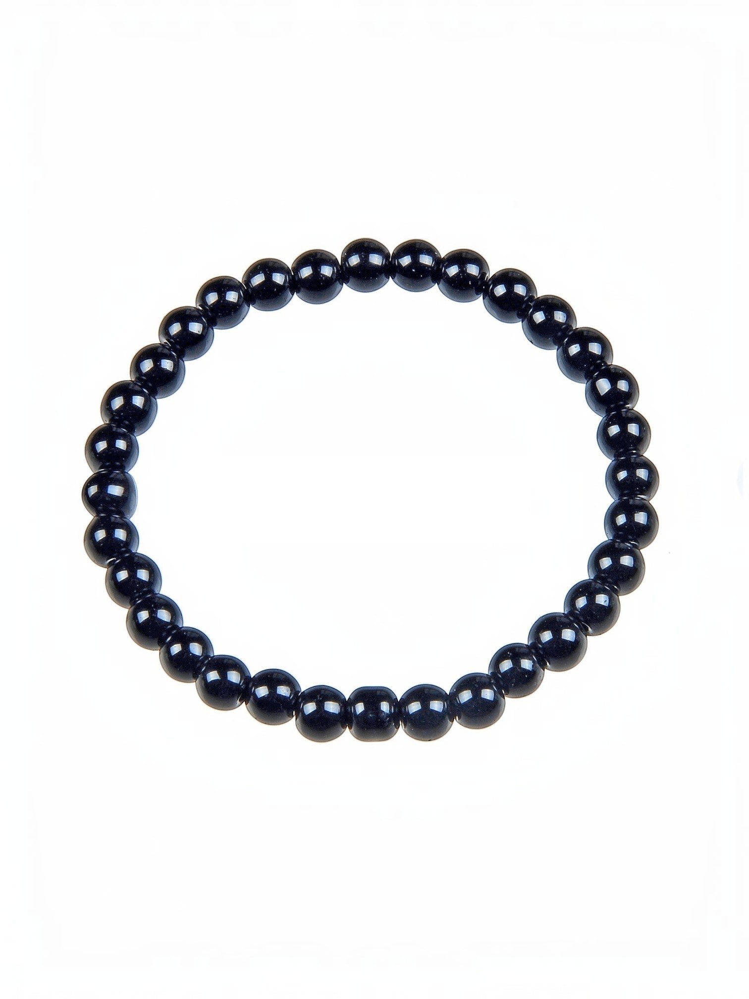 Black Onyx Stone Stretch Bracelet B1875-4MM