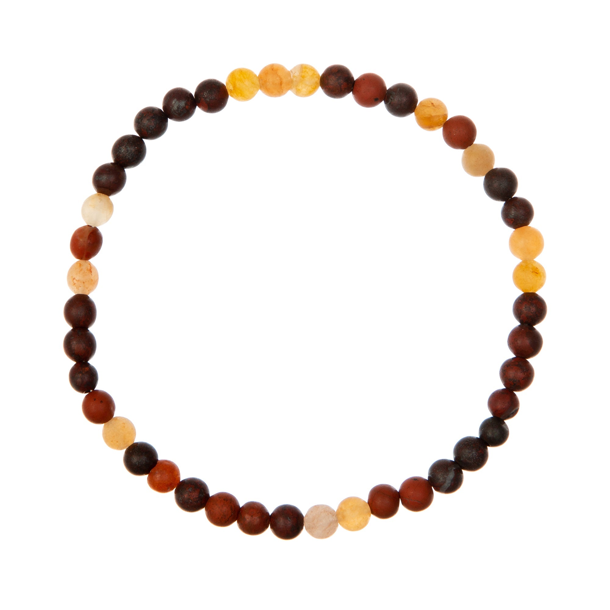 Muddy Jasper Stone Stretch Bracelet B1967-4MM