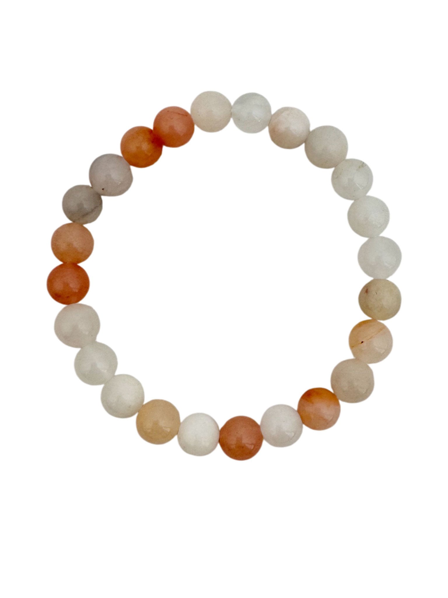 Pink Aventurine Matte Stretch Stone Bracelet B1968-8MM