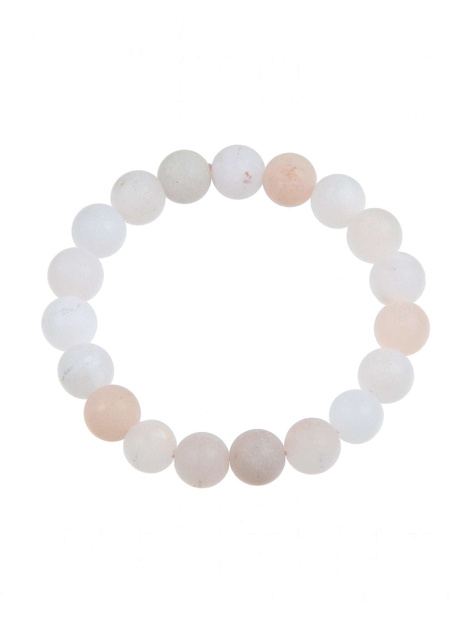 Pink Aventurine Matte Stretch Stone Bracelet B1968-10MM