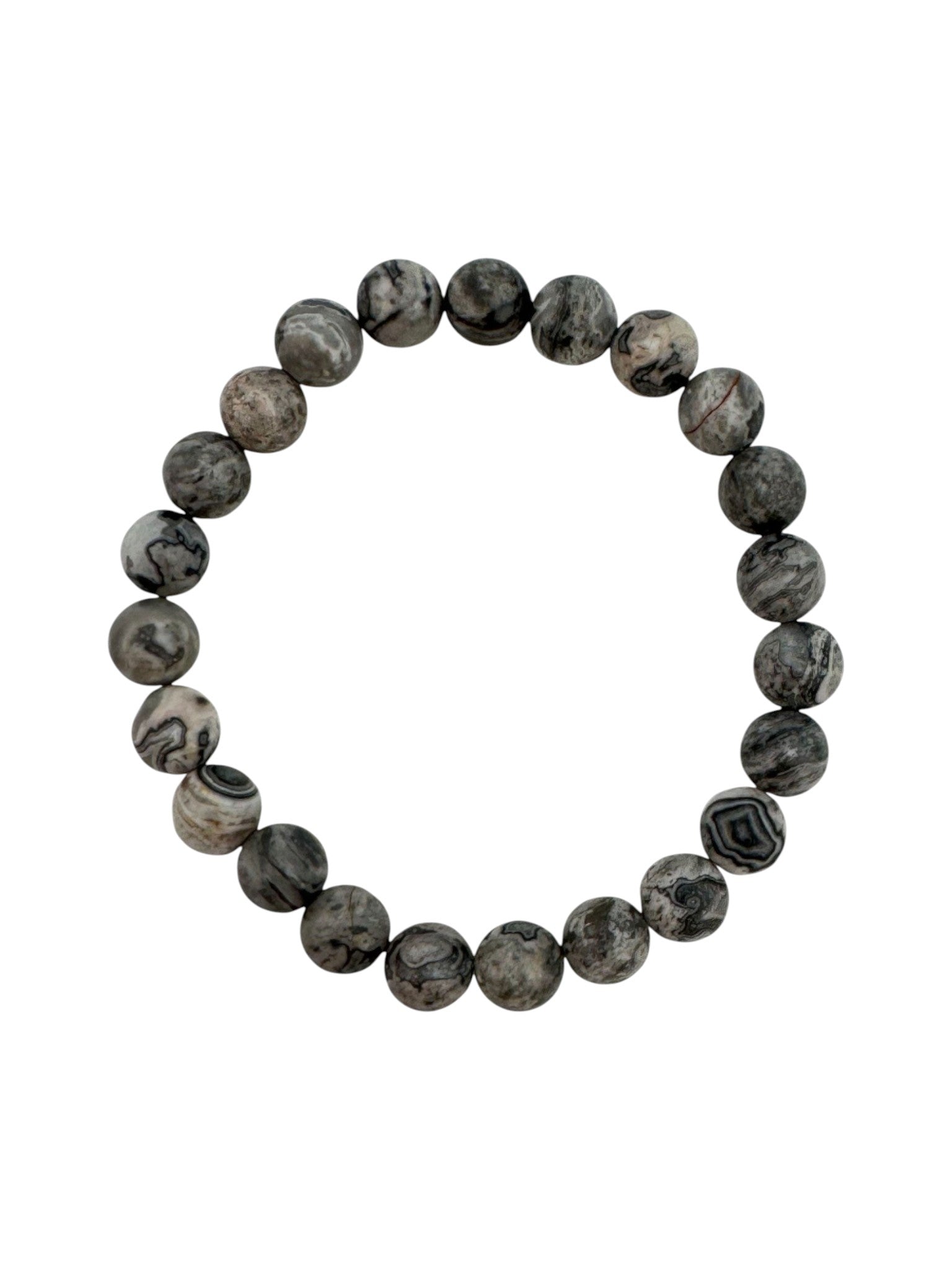 Atlas Jasper Stone Stretch Bracelet B1969-8MM