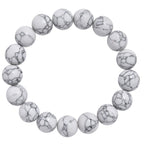 Composed Howlite Stretch Bracelet B1971-12MM