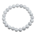 Composed Howlite Stretch Bracelet B1971-8MM