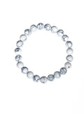 Composed Howlite Stone Stretch Bracelet B1971-8MM