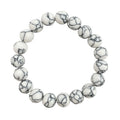 Composed Howlite Stone Stretch Bracelet B1971-10MM