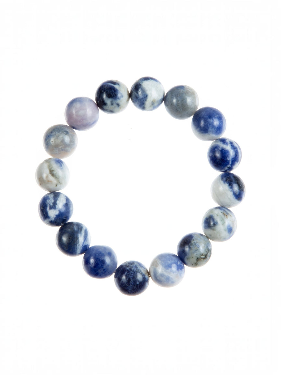 Sodalite Stone Stretch Bracelet B1977-12MM