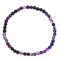 Purple Agate Bracelet B1978-4MM