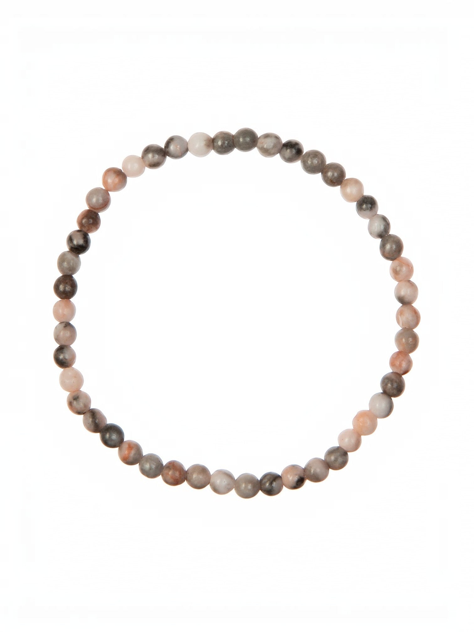 Colored Rhodonite Stone Stretch Bracelet B1979-4MM