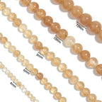 Golden Jade Stone Stretch Bracelet B1993-10MM