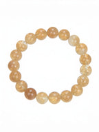 Citrine Quartz  Stone Stretch Bracelet B1981-4MM