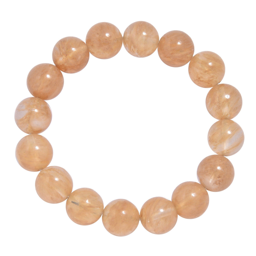 Citrine Quartz  Stone Stretch Bracelet B1981-10MM