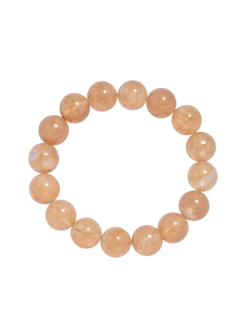 Citrine Quartz  Stone Stretch Bracelet B1981-6MM