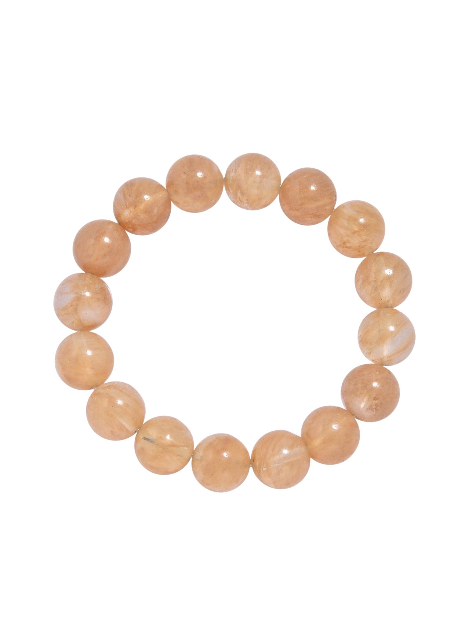 Citrine Quartz  Stone Stretch Bracelet B1981-10MM