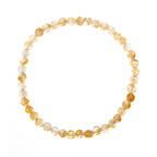 Citrine Quartz  Stone Stretch Bracelet B1981-6MM