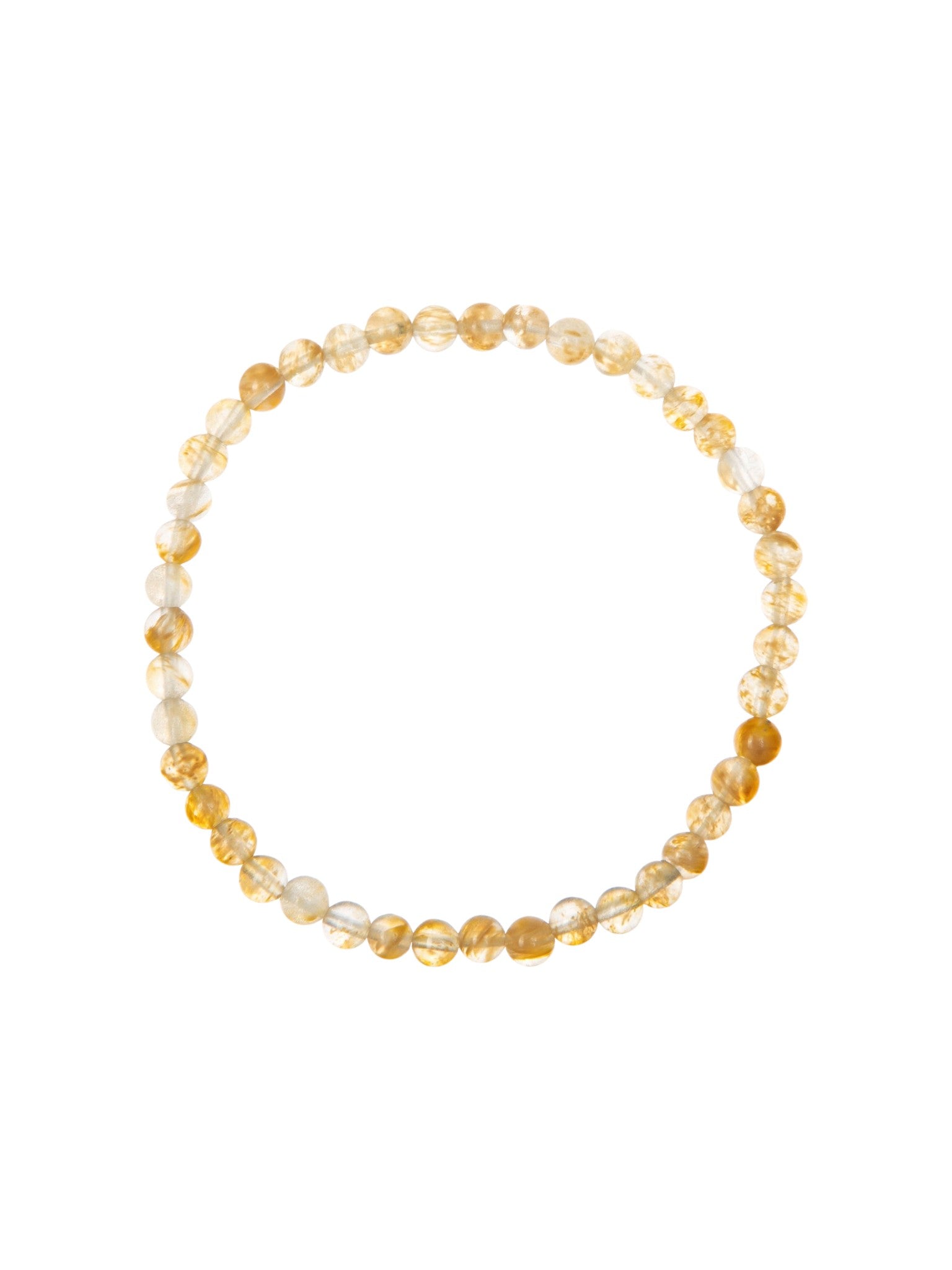 Citrine Quartz  Stone Stretch Bracelet B1981-10MM