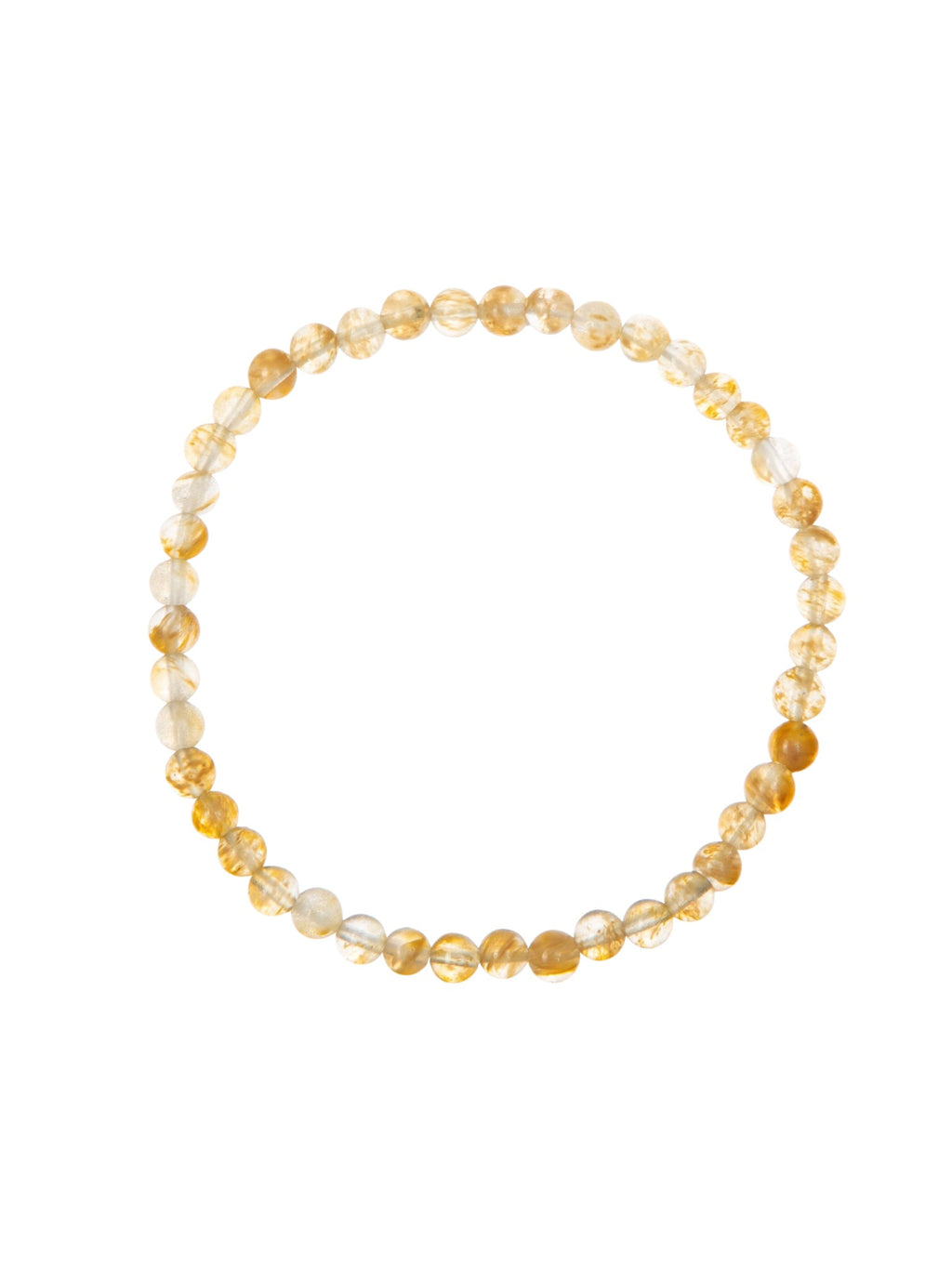 Citrine Quartz  Stone Stretch Bracelet B1981-12MM