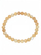 Citrine Quartz  Stone Stretch Bracelet B1981-4MM