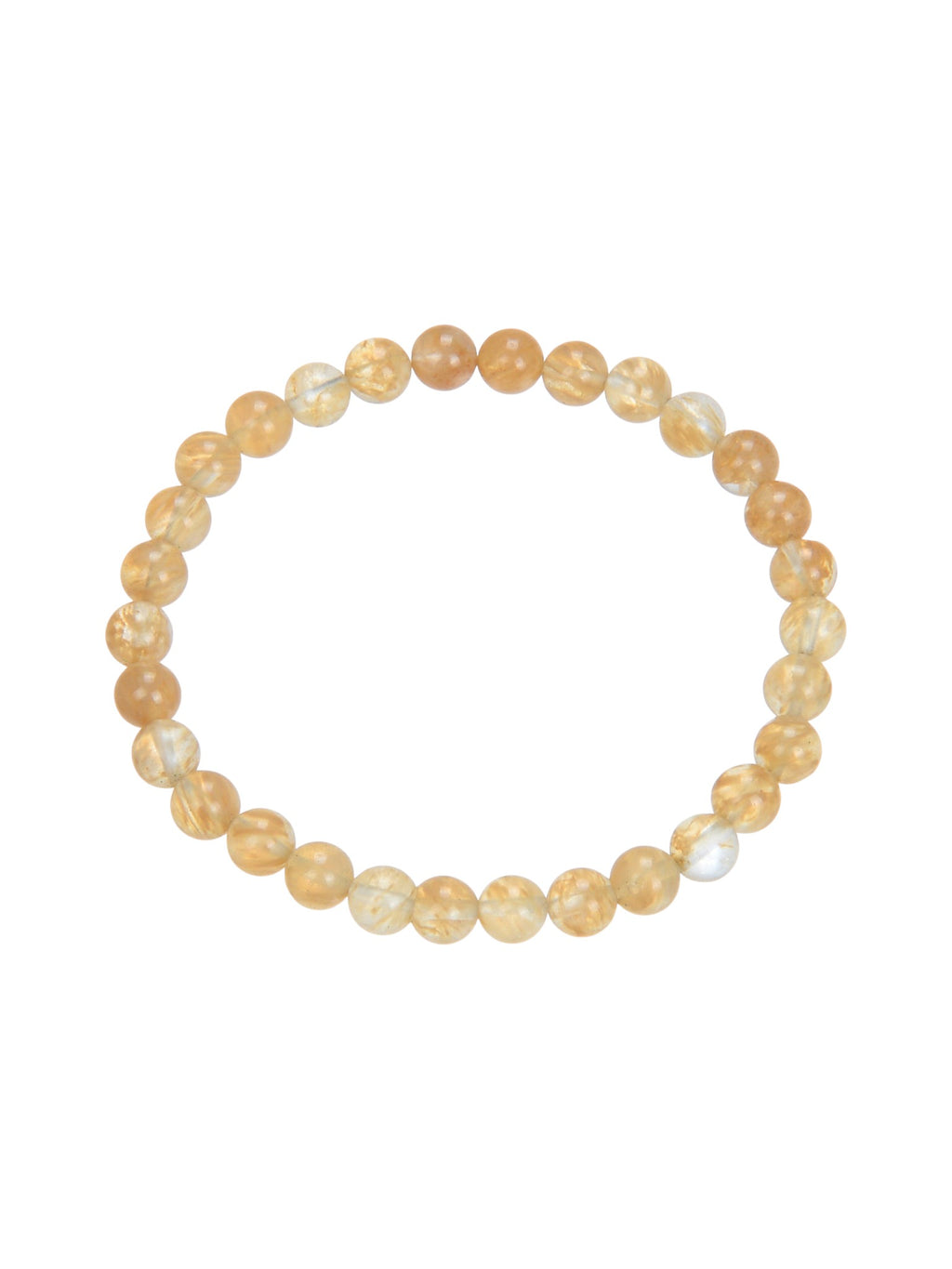 Citrine Quartz  Stone Stretch Bracelet B1981-10MM