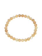 Citrine Quartz  Stone Stretch Bracelet B1981-6MM