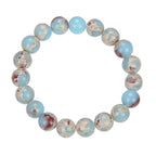 Composed ShouShan Stone Stretch Bracelet B1985-12MM