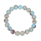 Composed ShouShan Stone Stretch Bracelet B1985-12MM
