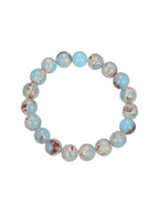 Composed ShouShan Stone Stretch Bracelet B1985-12MM
