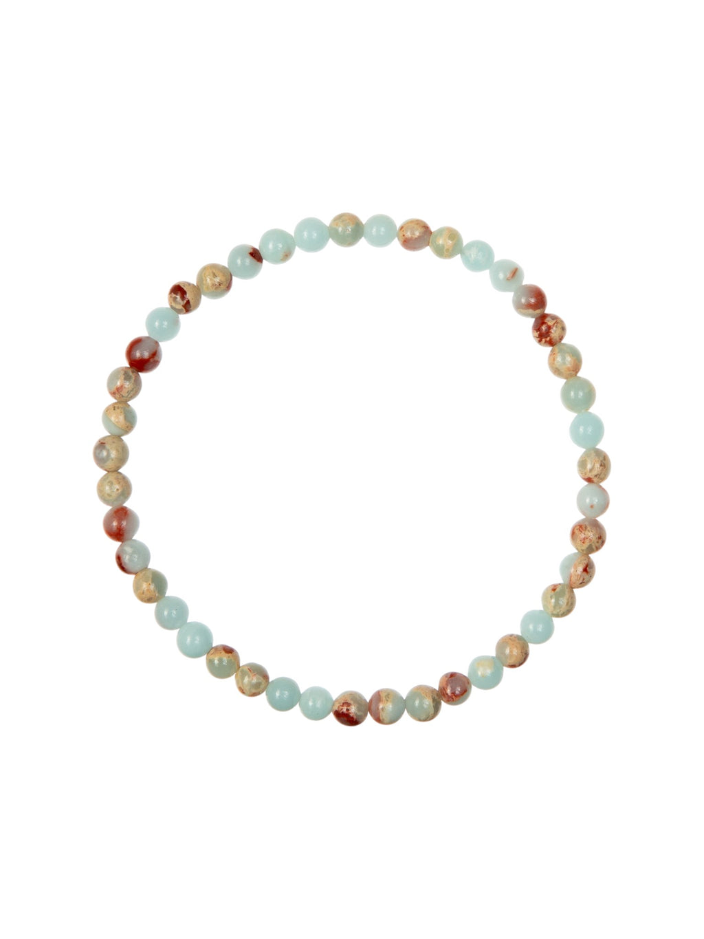 Composed ShouShan Stone Stretch Bracelet B1985-12MM