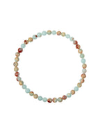 Composed ShouShan Stone Stretch Bracelet B1985-12MM