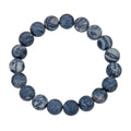 Black Network Stone Stretch Bracelet B1986-10MM